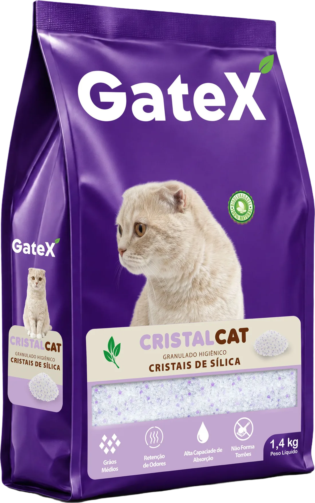 Embalagem Gatex CristalCat Cristais Médios